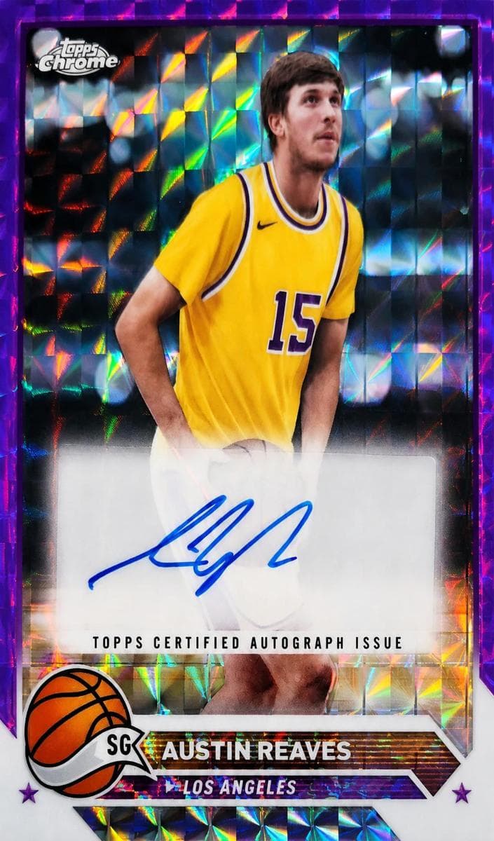Austin Reaves 2023 topps Topps Chrome