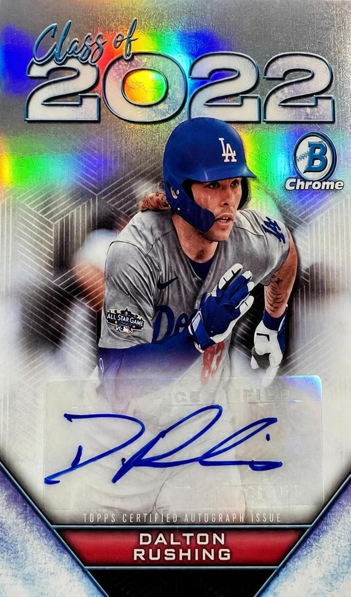 Dalton Rushing 2022 bowman Bowman Draft