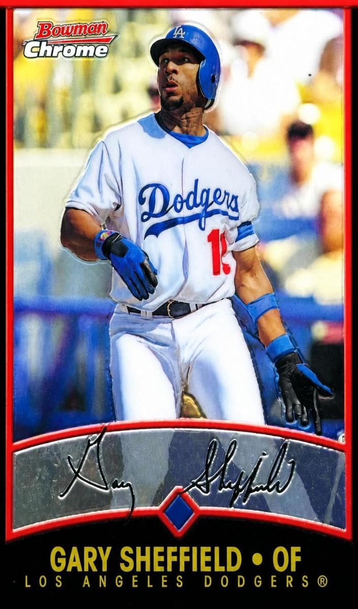 Gary Sheffield 2001 bowman Bowman Chrome