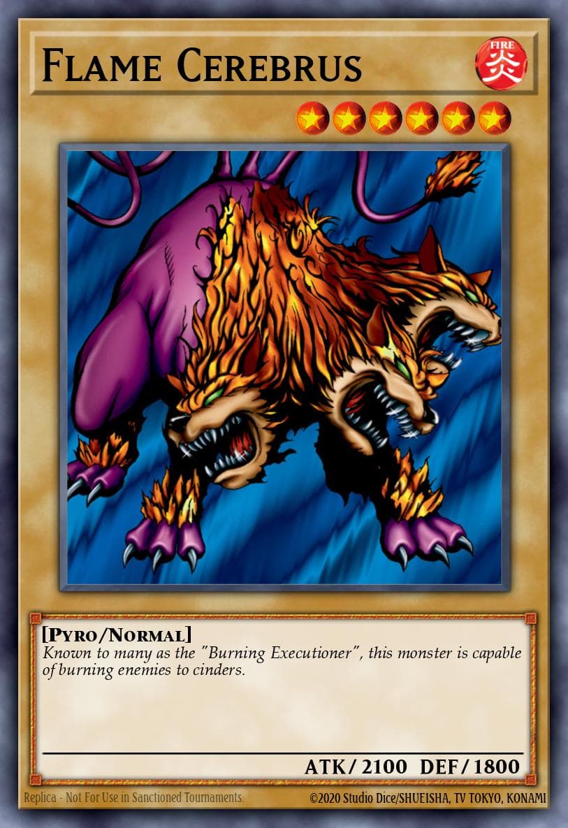 Flame Cerebrus 2002 Yu-Gi-Oh! Metal Raiders