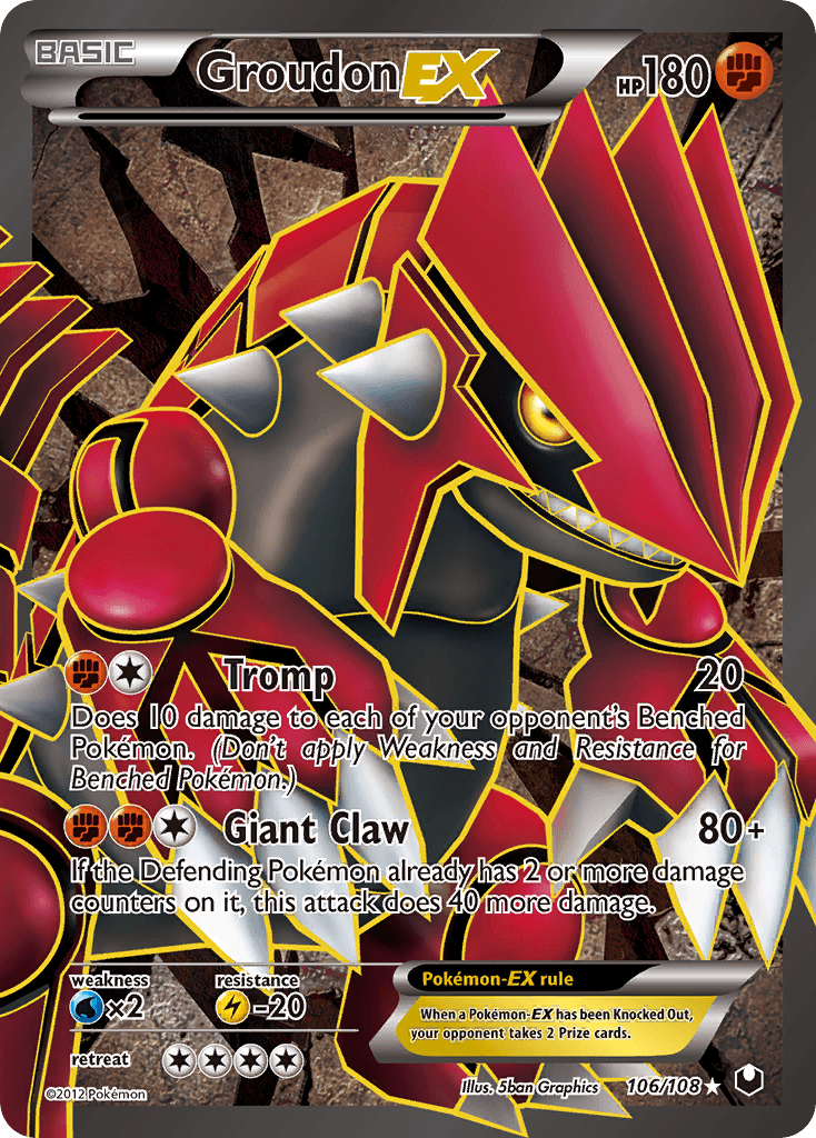 Groudon EX #106