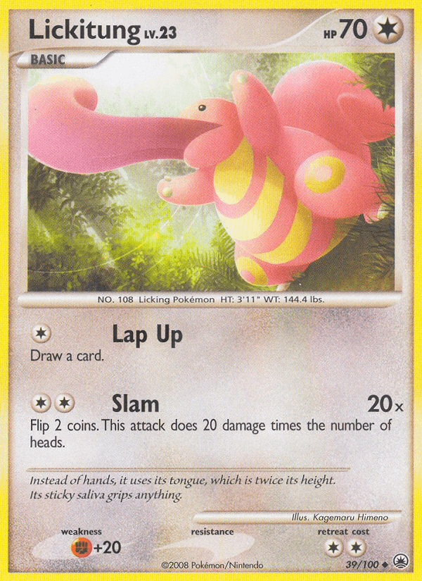 Lickitung 2008 Pokemon Majestic Dawn