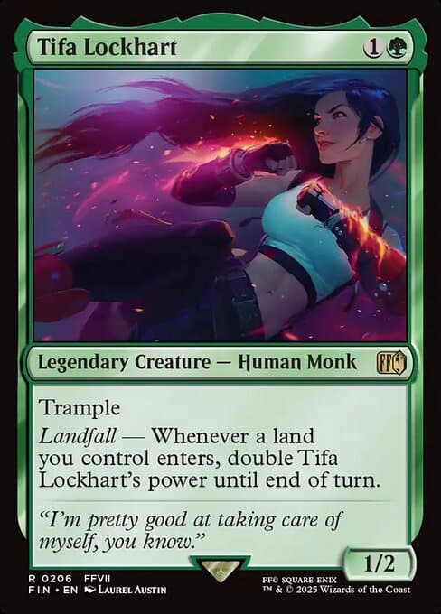 Tifa Lockhart 2025 Magic: The Gathering Final Fantasy Borderless Surge Foil