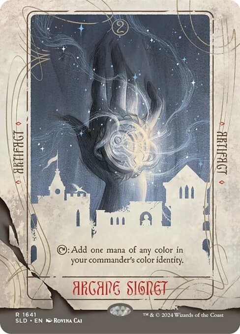 Arcane Signet 2019 Magic: The Gathering Secret Lair Drop Hand Drawn Foil