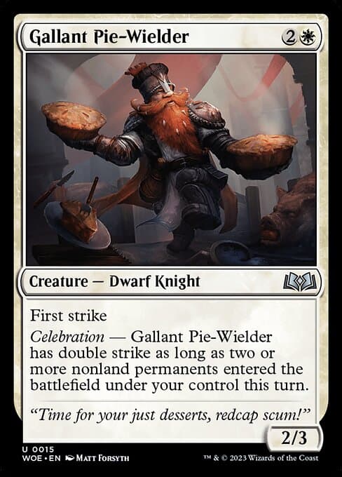 Gallant Pie-Wielder 2023 Magic: The Gathering Wilds of Eldraine