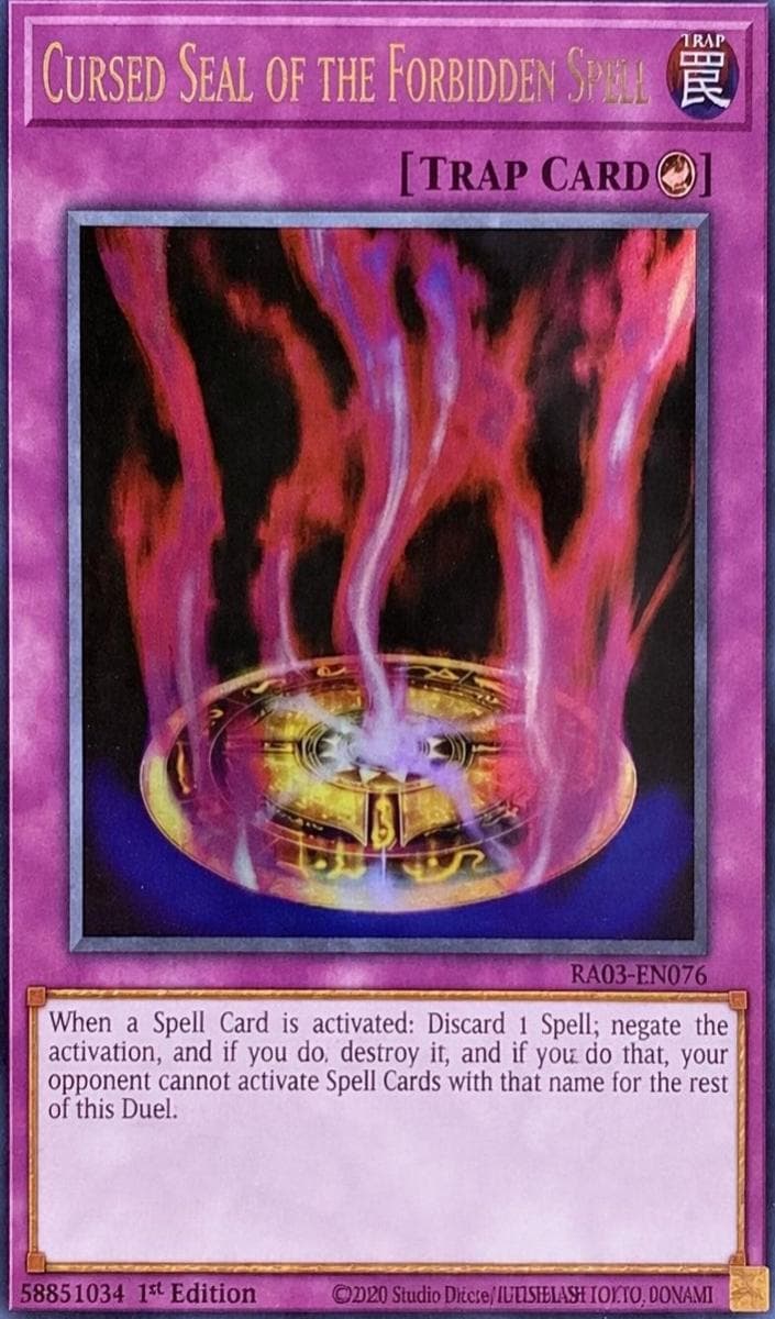 Cursed Seal of the Forbidden Spell #ra03-en076