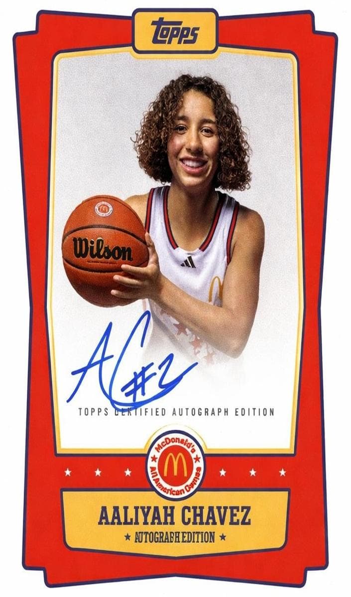 Aaliyah Chavez 2025 topps Topps Chrome McDonald's All American