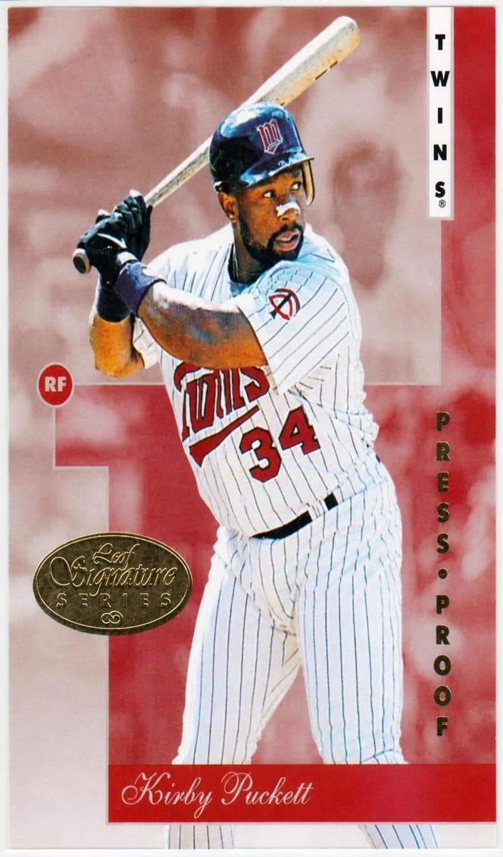 Kirby Puckett 1996 leaf