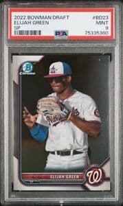 Elijah Green 2022 bowman Bowman Draft