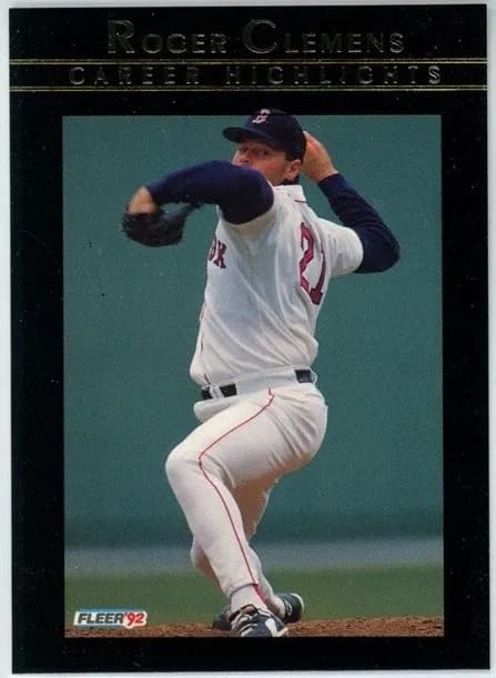 Roger Clemens 1992 fleer