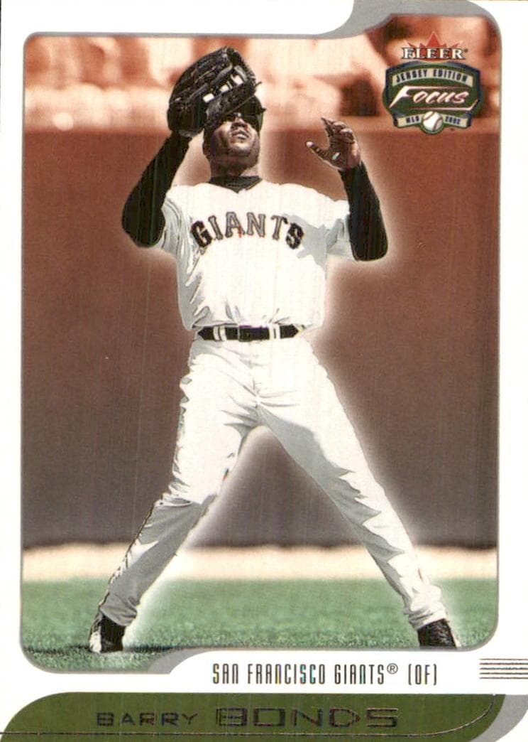 Barry Bonds 2002 fleer Fleer Focus Jersey Edition