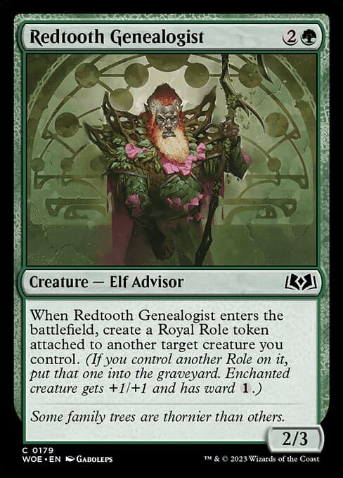 Redtooth Genealogist 2023 Magic: The Gathering Wilds of Eldraine
