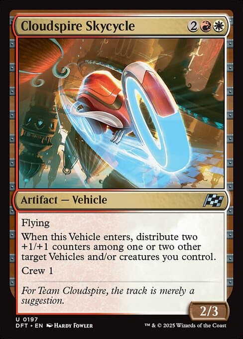 Cloudspire Skycycle 2025 Magic: The Gathering Aetherdrift Art Series
