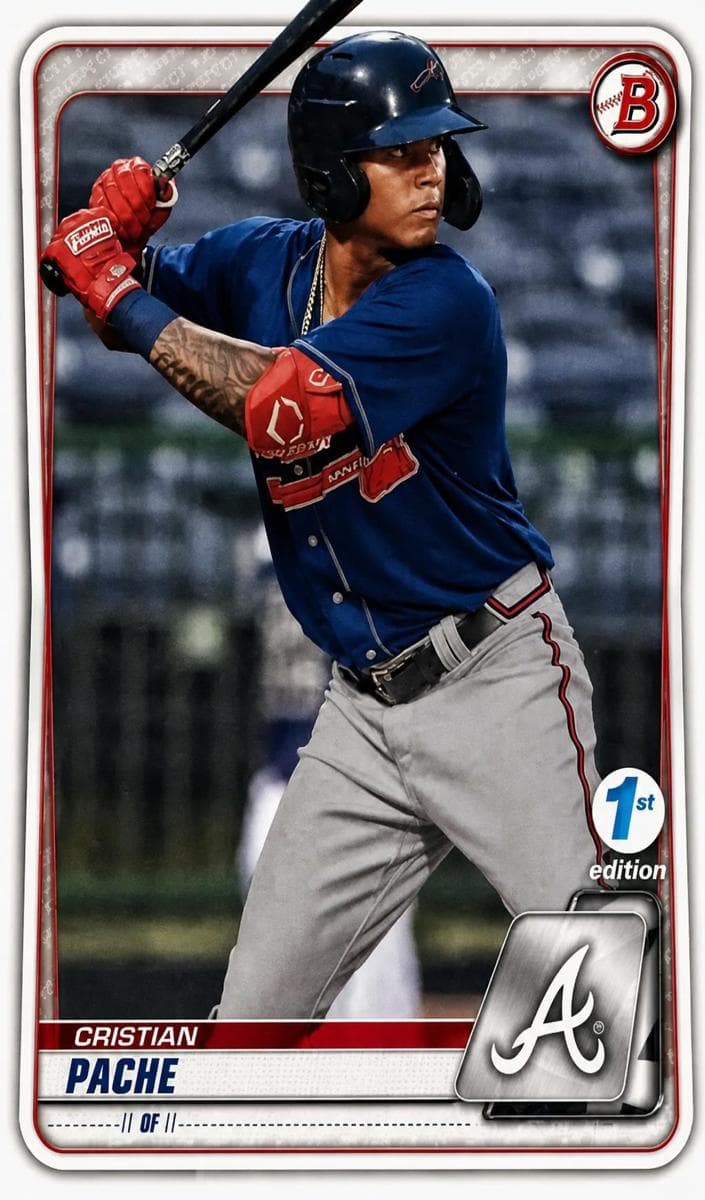 Cristian Pache 2020 bowman Bowman 1st Edition