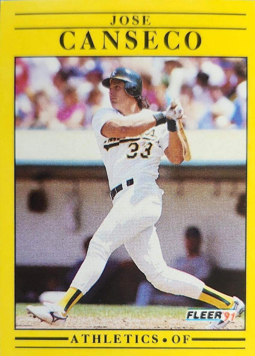 Jose Canseco 1991 fleer Fleer