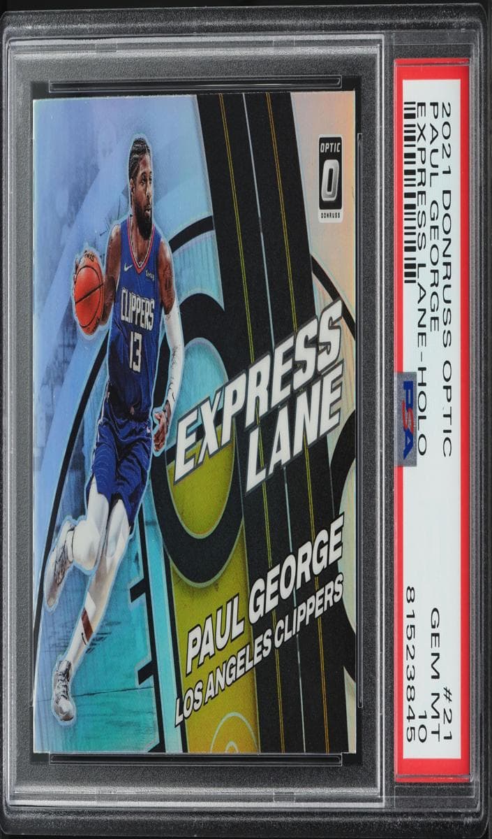 Paul George 2021 panini Donruss Optic