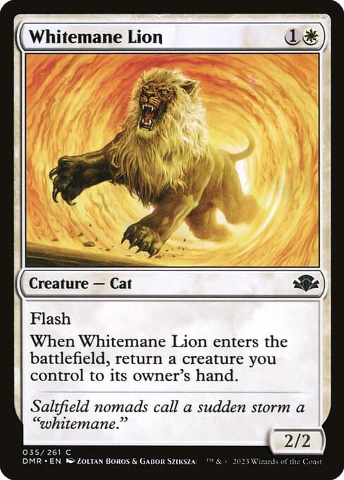Whitemane Lion 2023 Magic: The Gathering Dominaria Remastered