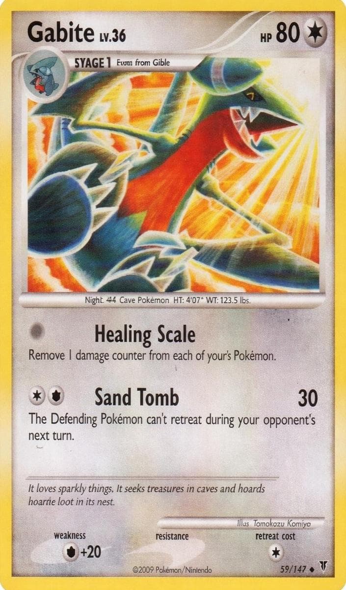 Gabite trading card