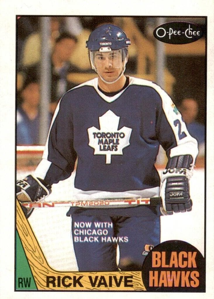 Rick Vaive 1987 topps O-Pee-Chee