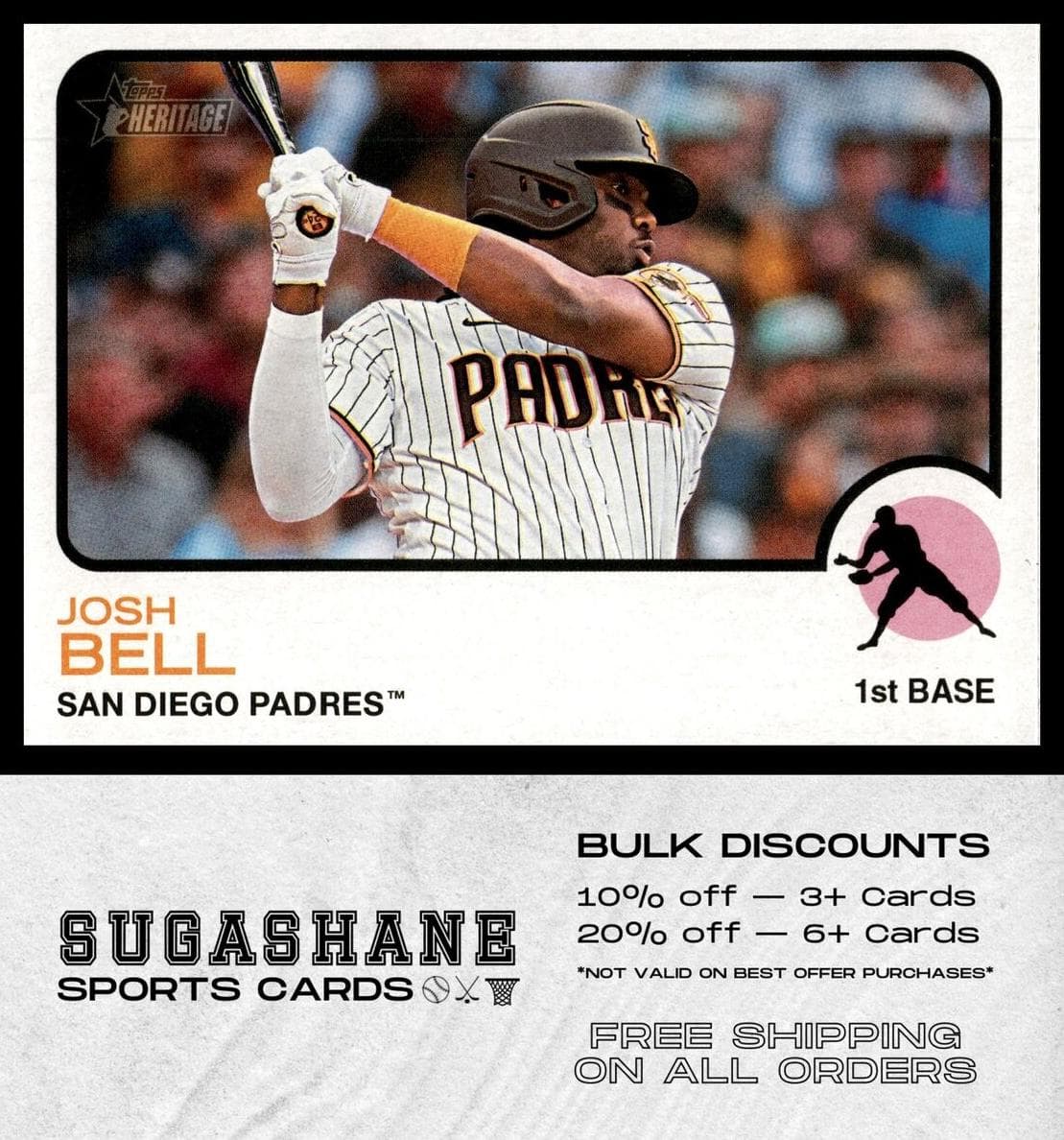 Josh Bell 2022 topps Topps Heritage