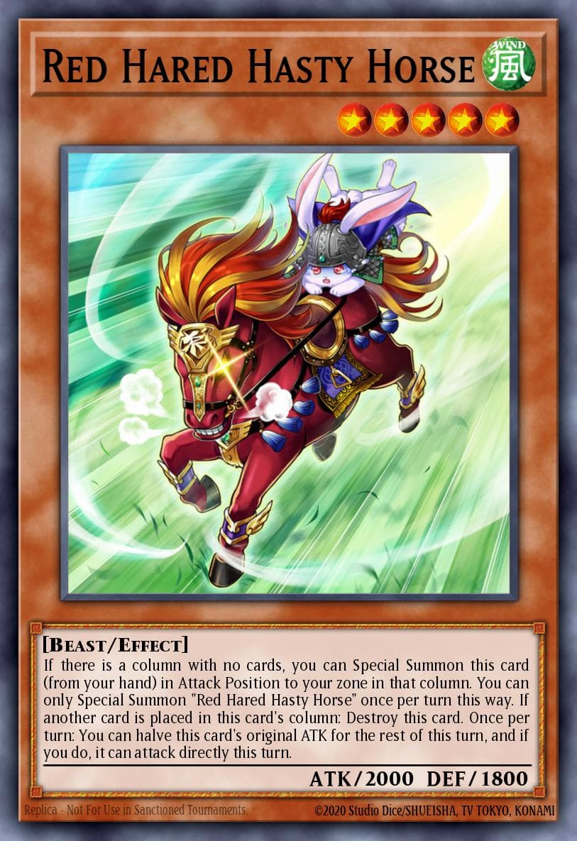 Red Hared Hasty Horse #MP19-EN017