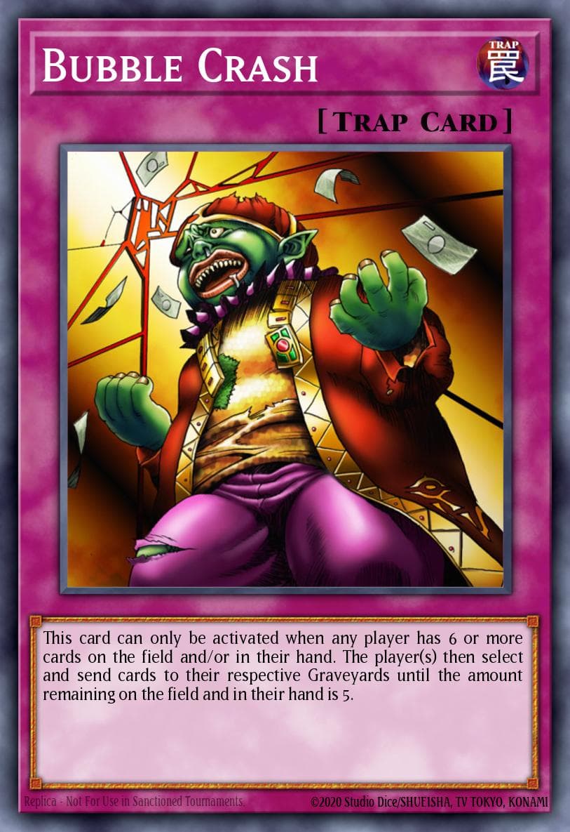 Bubble Crash 2001 Yu-Gi-Oh! Japanese Mythological Age