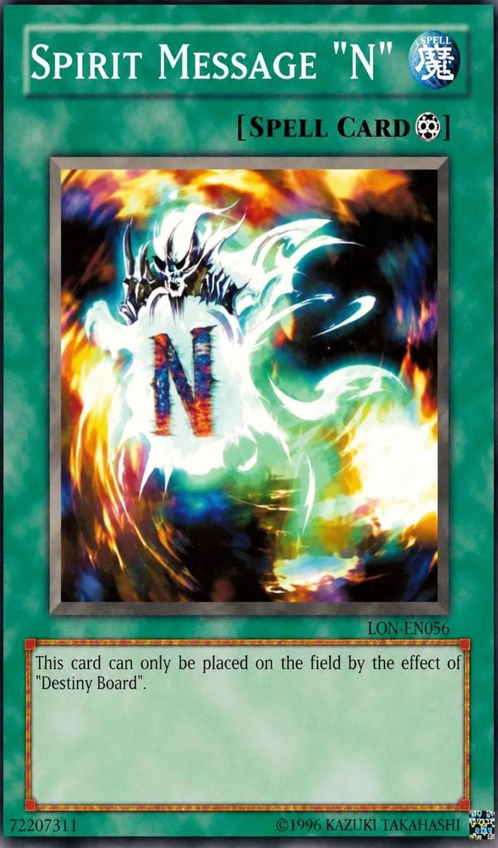 Spirit Message N 2005 Yu-Gi-Oh! Dark Beginning 2