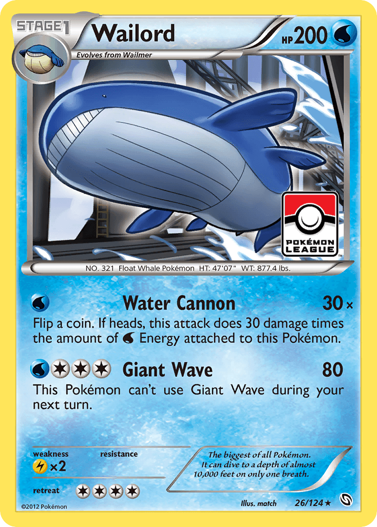Wailord 2012 Pokemon Dragons Exalted