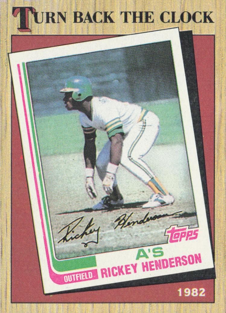 Rickey Henderson 1987 topps