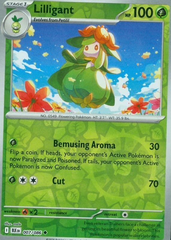 Lilligant trading card