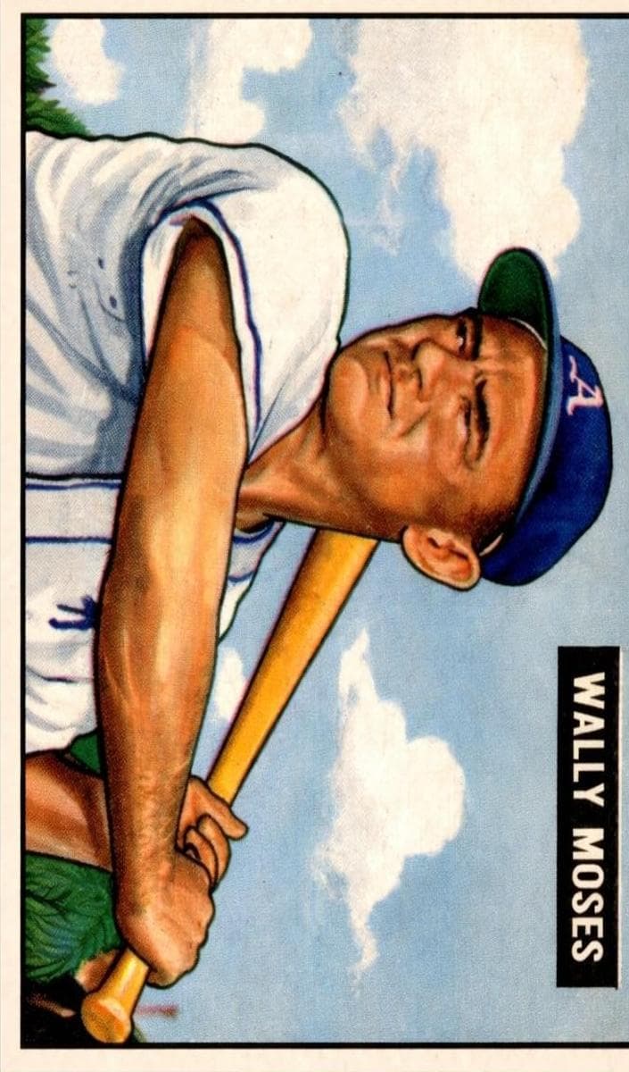 Wally Moses 1951 bowman Bowman