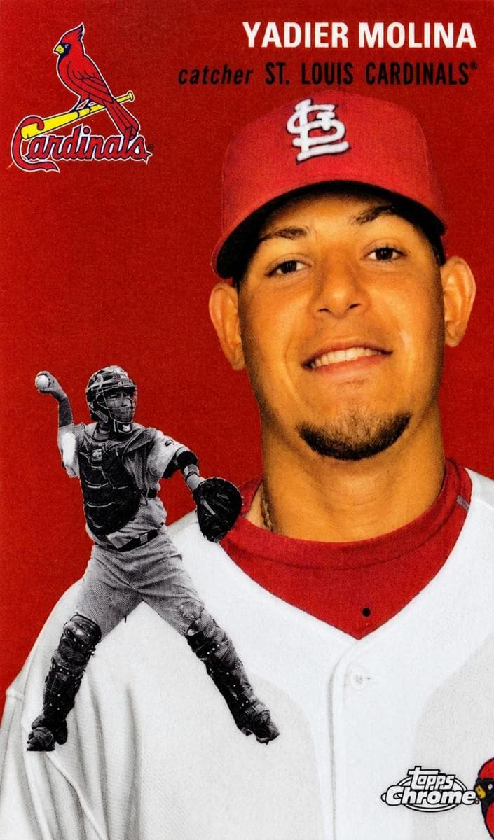 Yadier Molina 2023 topps Chrome Platinum