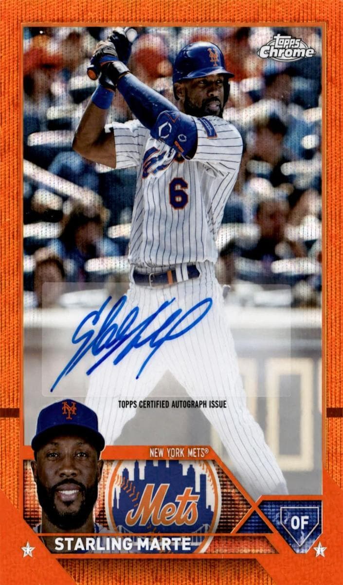 Starling Marte 2023 topps Topps Chrome Update