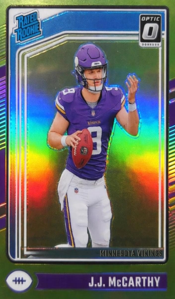 J.J. McCarthy 2024 panini Panini Donruss Optic