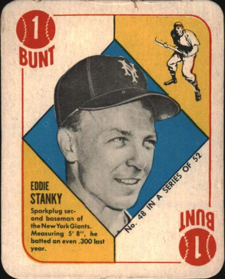 Eddie Stanky 1951 topps Red Back
