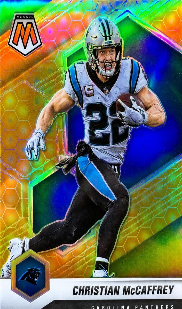 Christian McCaffrey 2021 panini Panini Mosaic