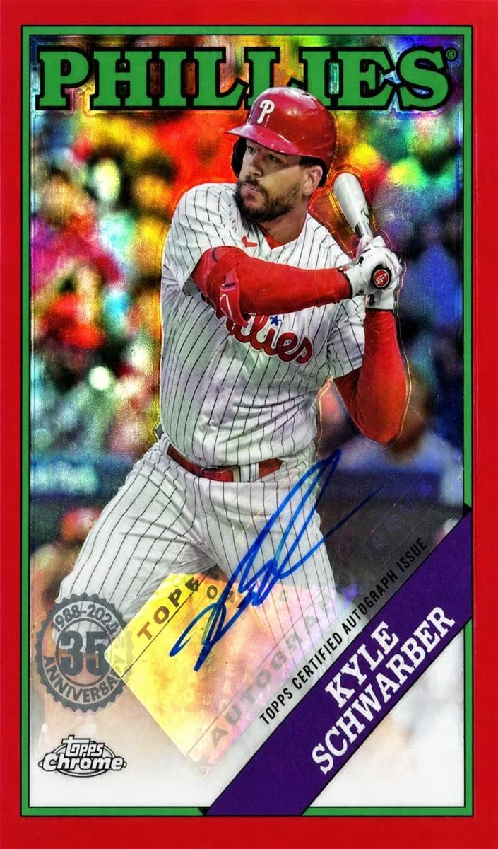 Kyle Schwarber 2023 topps Topps Chrome Update