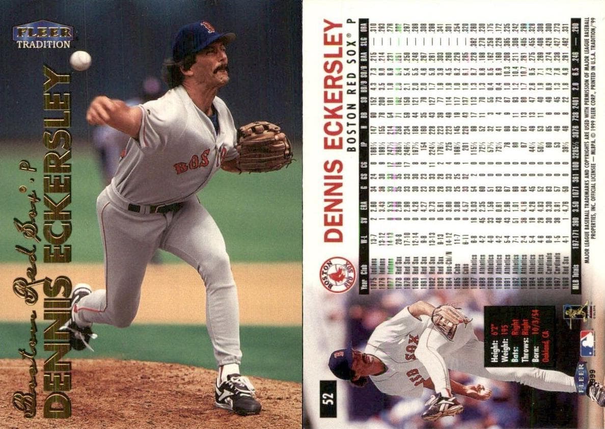 Dennis Eckersley 1999 fleer Fleer Tradition