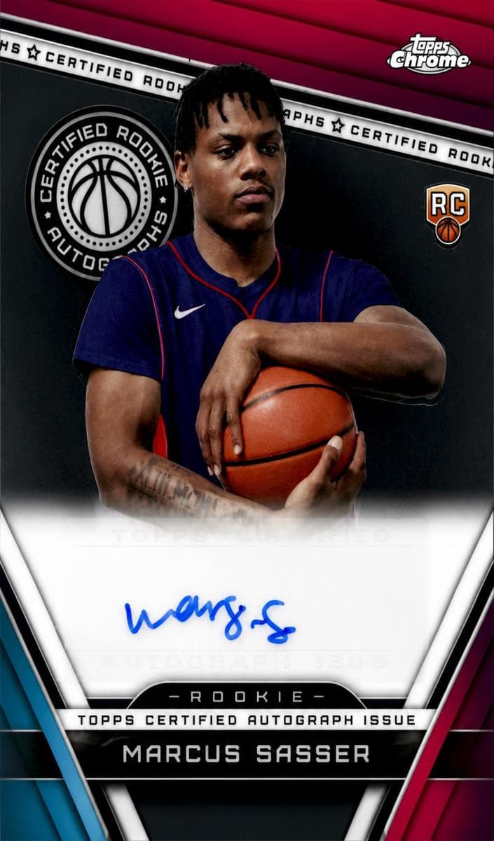 Marcus Sasser 2023 topps Topps Chrome