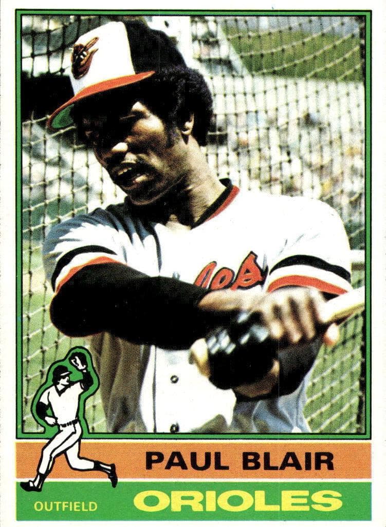 Paul Blair 1976 topps Topps