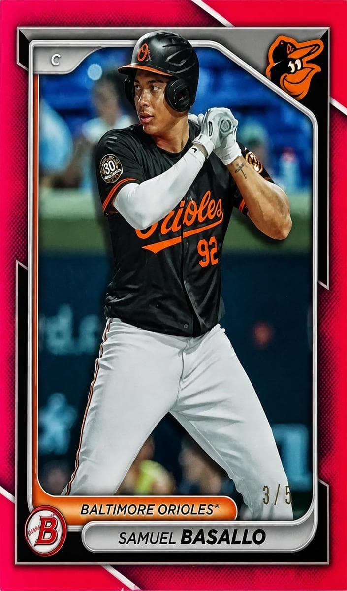 Samuel Basallo 2024 bowman Prospects