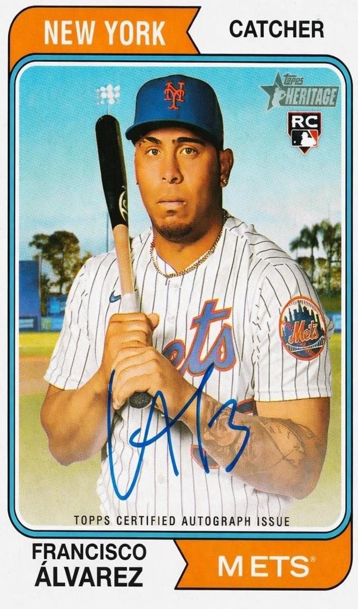 Francisco Alvarez 2023 topps Topps Heritage
