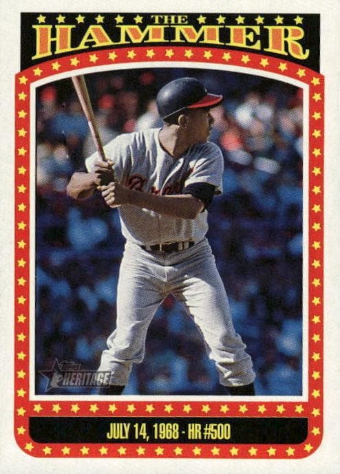 Hank Aaron 2023 topps Topps Heritage