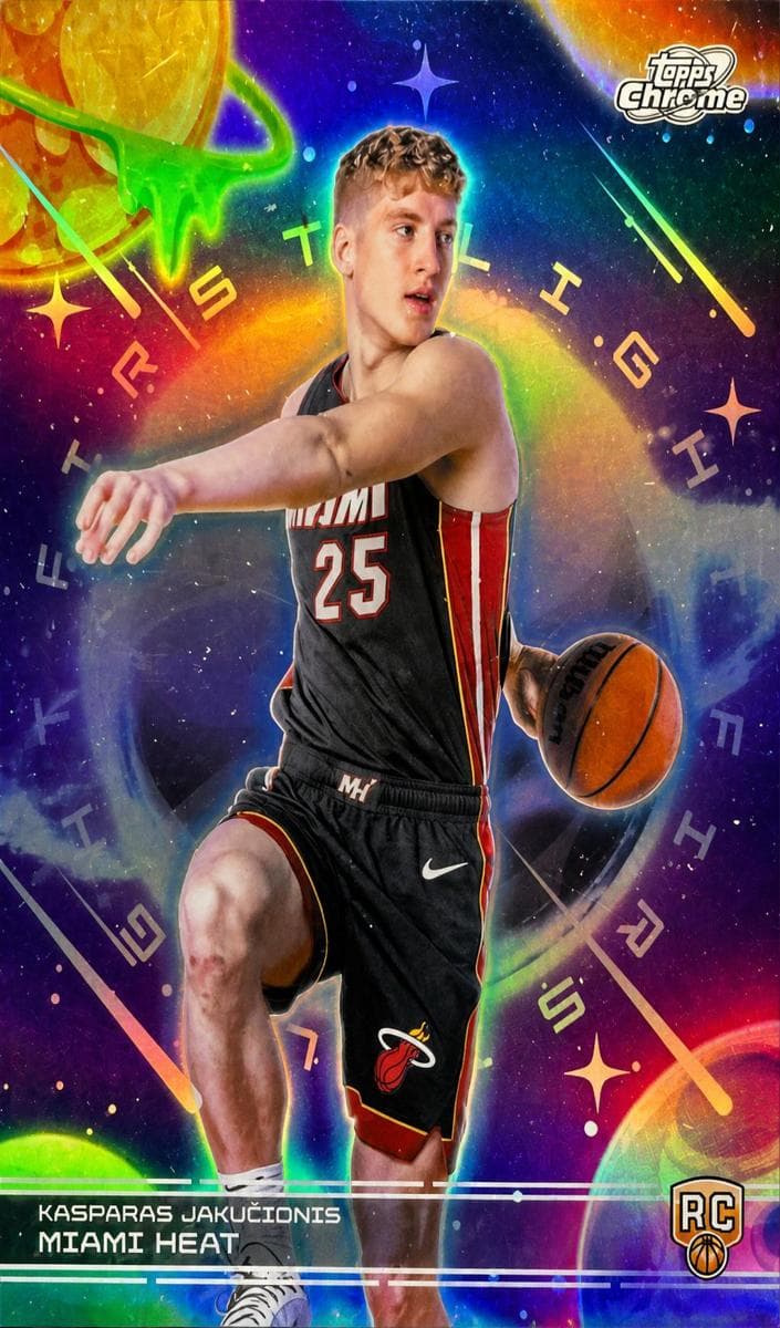 Kasparas Jakucionis 2025 topps Topps Cosmic Chrome