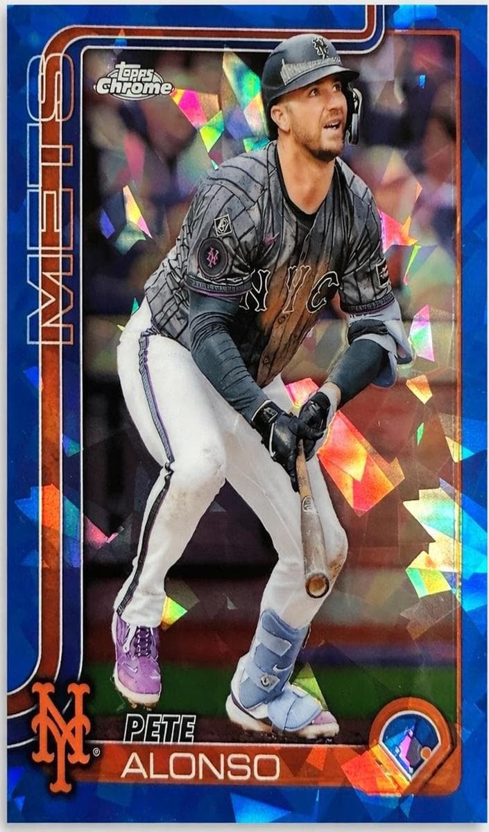 Pete Alonso 2025 topps Topps Chrome Sapphire