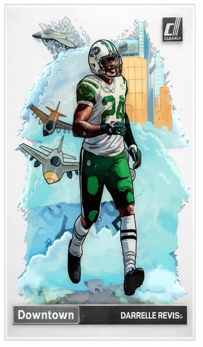 Darrelle Revis 2023 panini Clearly Donruss