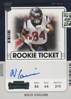 Nico Collins 2021 panini Panini Contenders