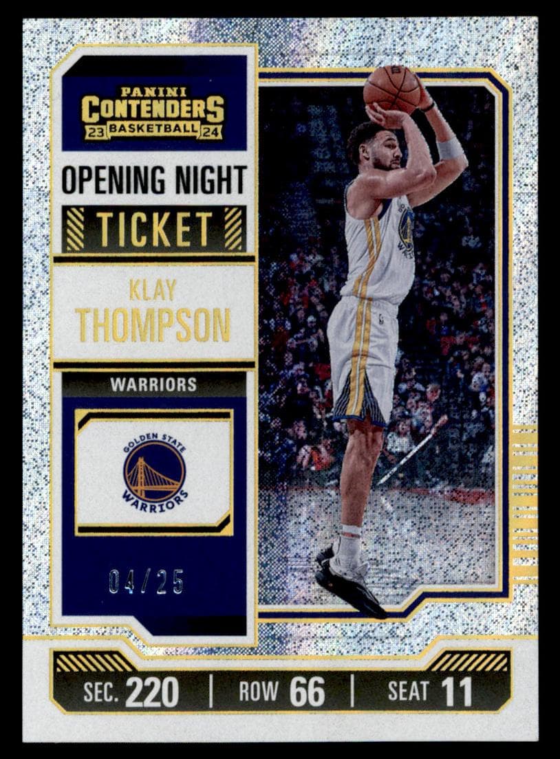 Klay Thompson 2023 panini Panini Contenders