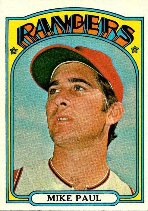 Mike Paul 1972 topps Topps