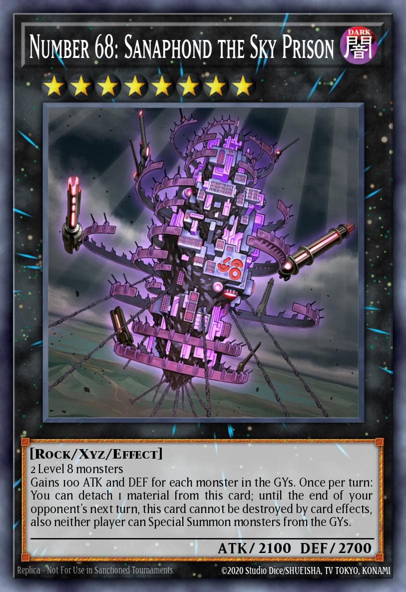 Number 68: Sanaphond the Sky Prison 2017 Yu-Gi-Oh!